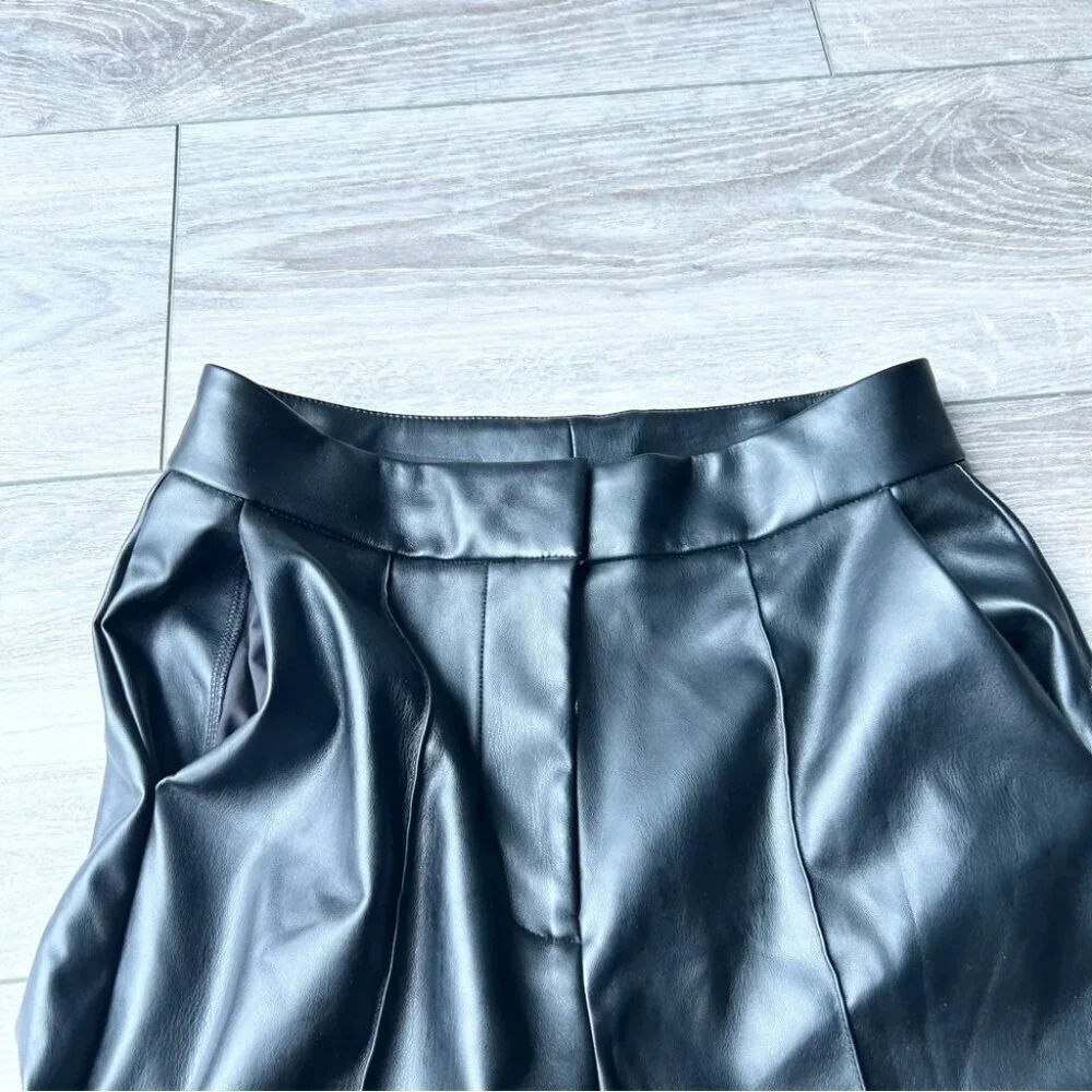 NWT Melloday Faux Leather Bootcut Leg Pants - Picture 3 of 12